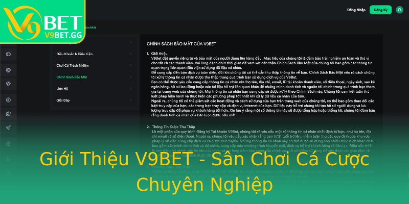 Giới Thiệu V9BET - Sân Chơi Cá Cược Chuyên Nghiệp Giới Thiệu V9BET - Sân Chơi Cá Cược Chuyên Nghiệp