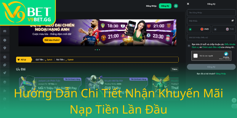 Khuyến Mãi Tân Thủ Tại V9BET - Cơ Hội Đổi Đời Mới Cho Người Chơi Mới 1 Huong Dan Chi Tiet Nhan Khuyen Mai Nap Tien Lan Dau0