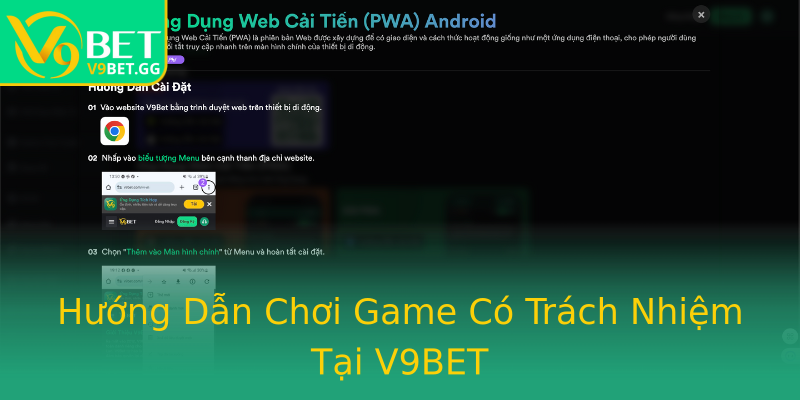 Hướng Dẫn Chơi Game Có Trách Nhiệm Tại V9BET Hướng Dẫn Chơi Game Có Trách Nhiệm Tại V9BET