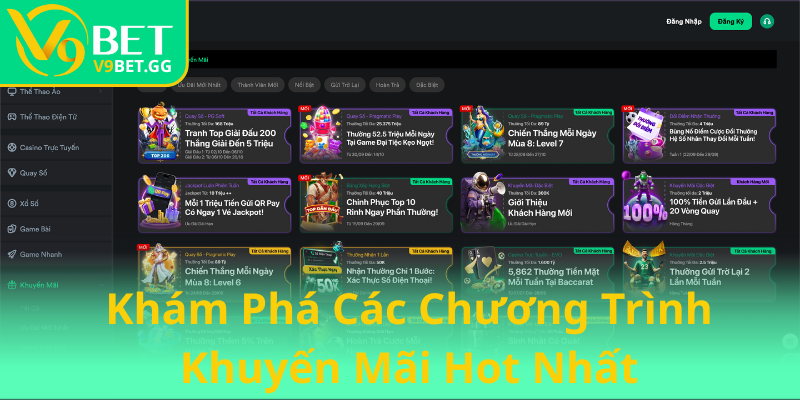 V9bet GG ❤️ V9 BET ❤️ Link Nhà Cái V9Bet Thể Thao Tặng 99k 10 Kham Pha Cac Chuong Trinh Khuyen Mai Hot Nhat