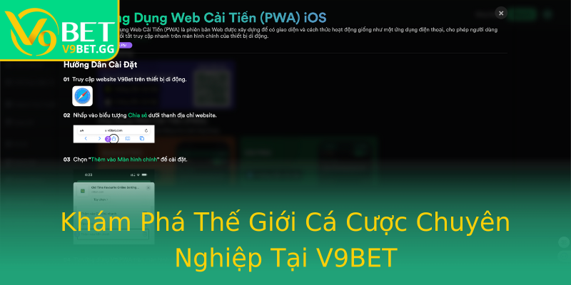 Khám Phá Thế Giới Cá Cược Chuyên Nghiệp Tại V9BET Khám Phá Thế Giới Cá Cược Chuyên Nghiệp Tại V9BET