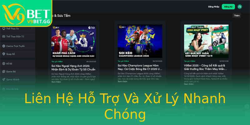Liên Hệ Hỗ Trợ Và Xử Lý Nhanh Chóng Liên Hệ Hỗ Trợ Và Xử Lý Nhanh Chóng