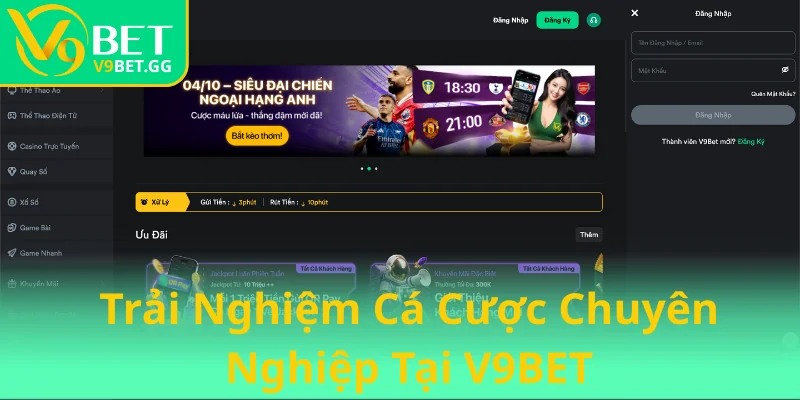 V9bet GG ❤️ V9 BET ❤️ Link Nhà Cái V9Bet Thể Thao Tặng 99k 11 Trai Nghiem Ca Cuoc Chuyen Nghiep Tai V9Bet 1